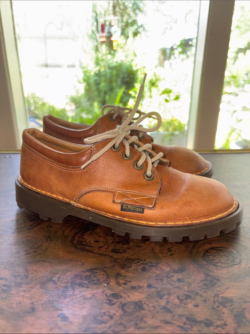 Dr. Martens Brown Oxford Shoes with Leather Lacing Big Boy Size 3